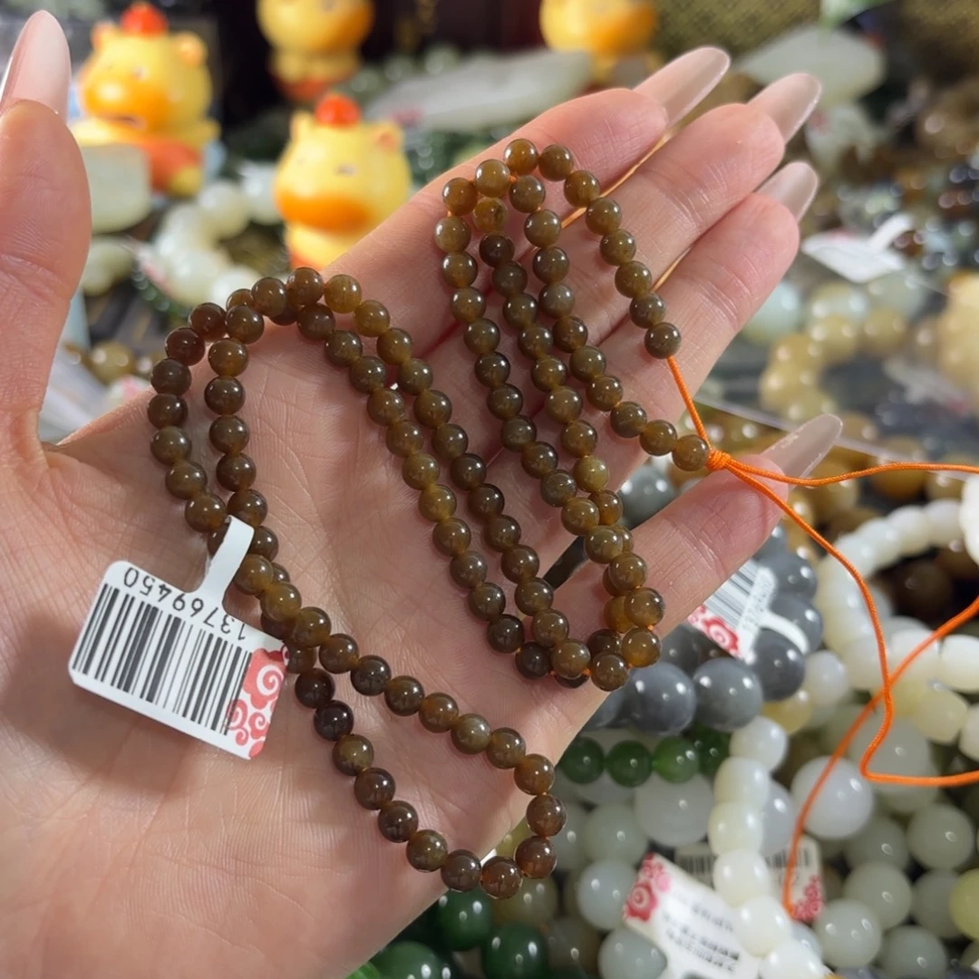 缘***来和田玉未镶嵌手串36