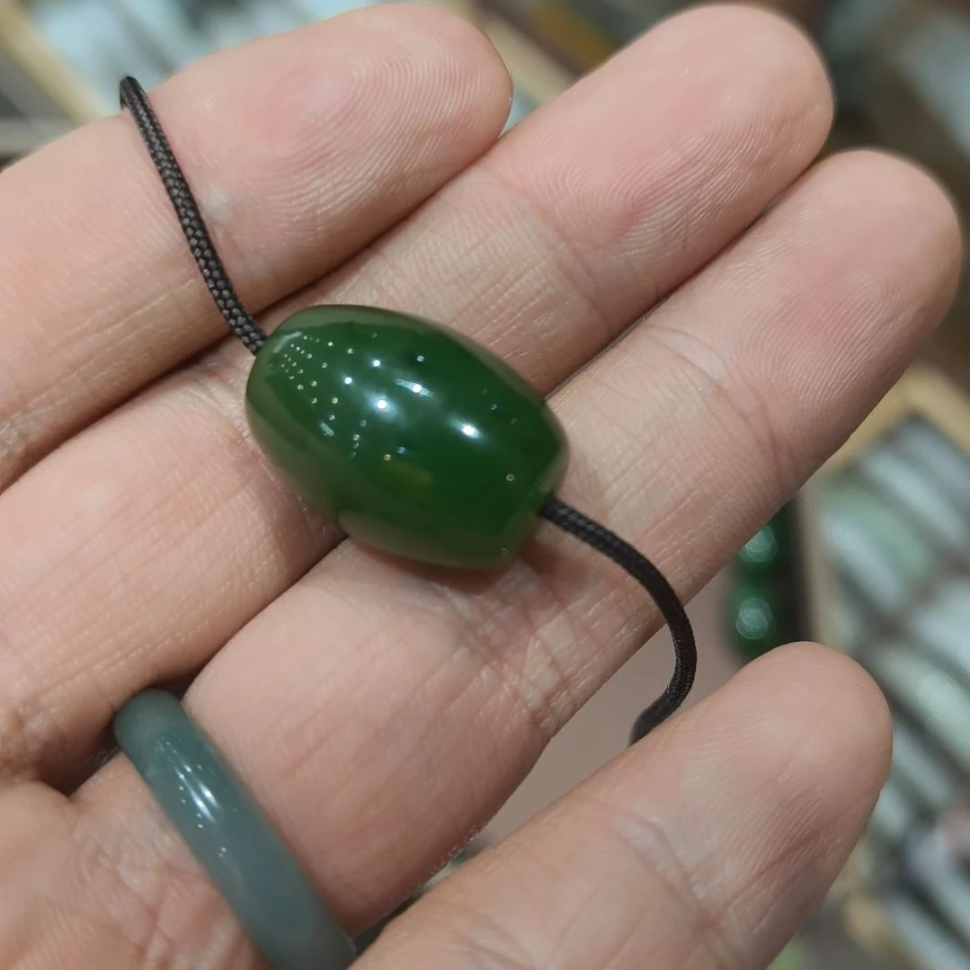 和田玉（碧玉）未镶嵌吊坠(赠链)