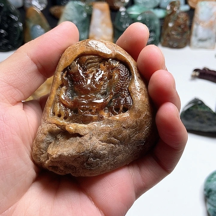 香***啵翡翠未镶嵌颈饰翡翠a货