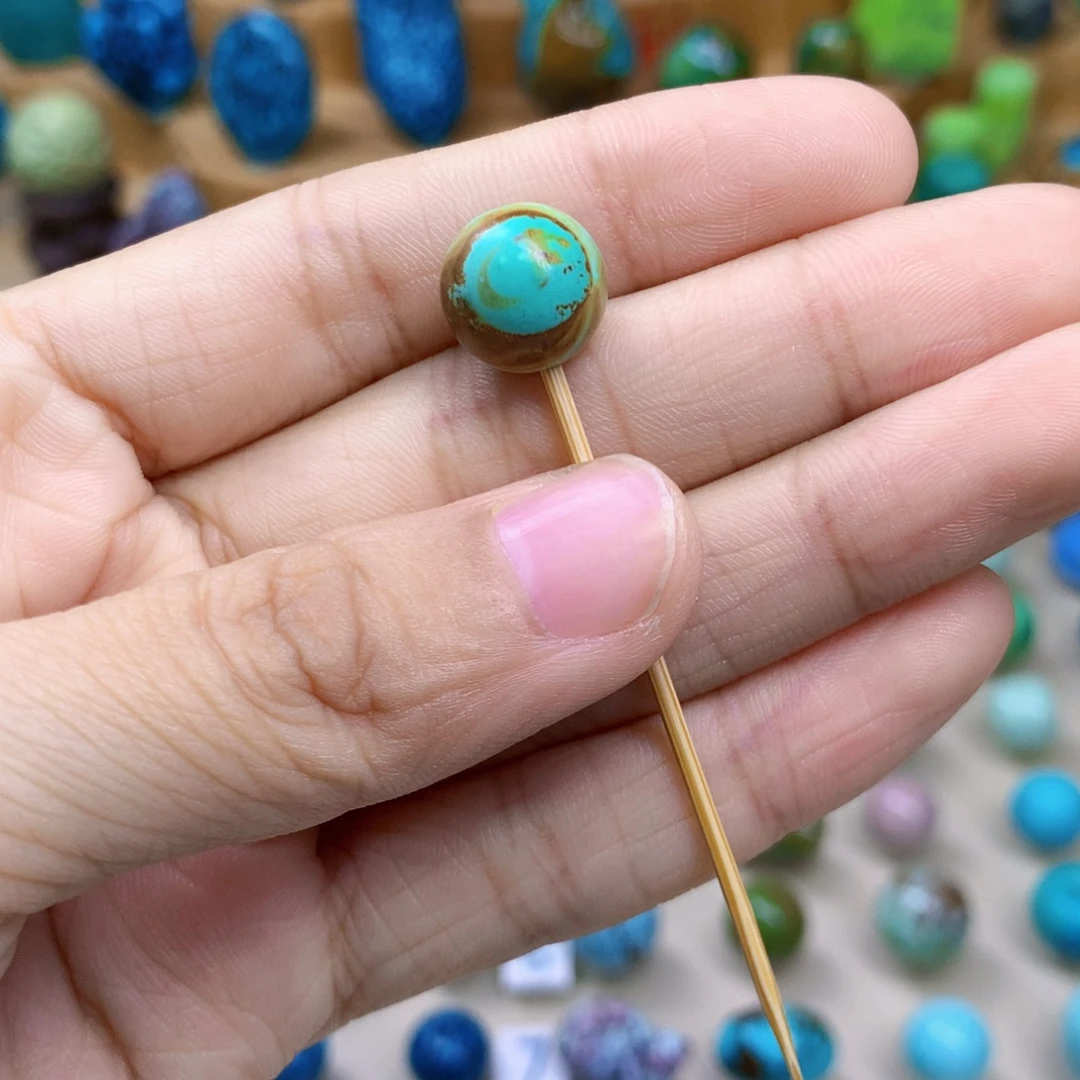 绿松石未镶嵌三彩随行