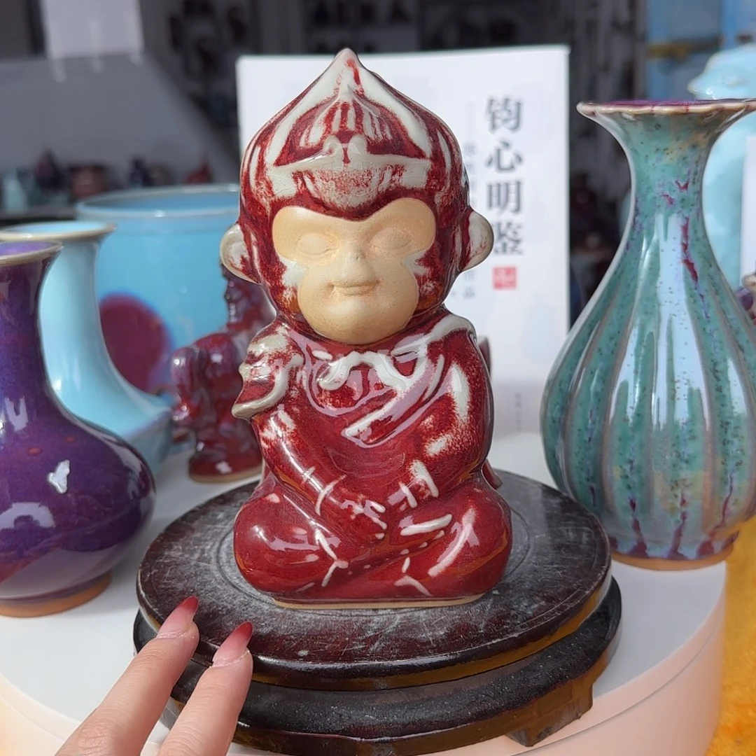 陶摆件郑家钧窑摆件