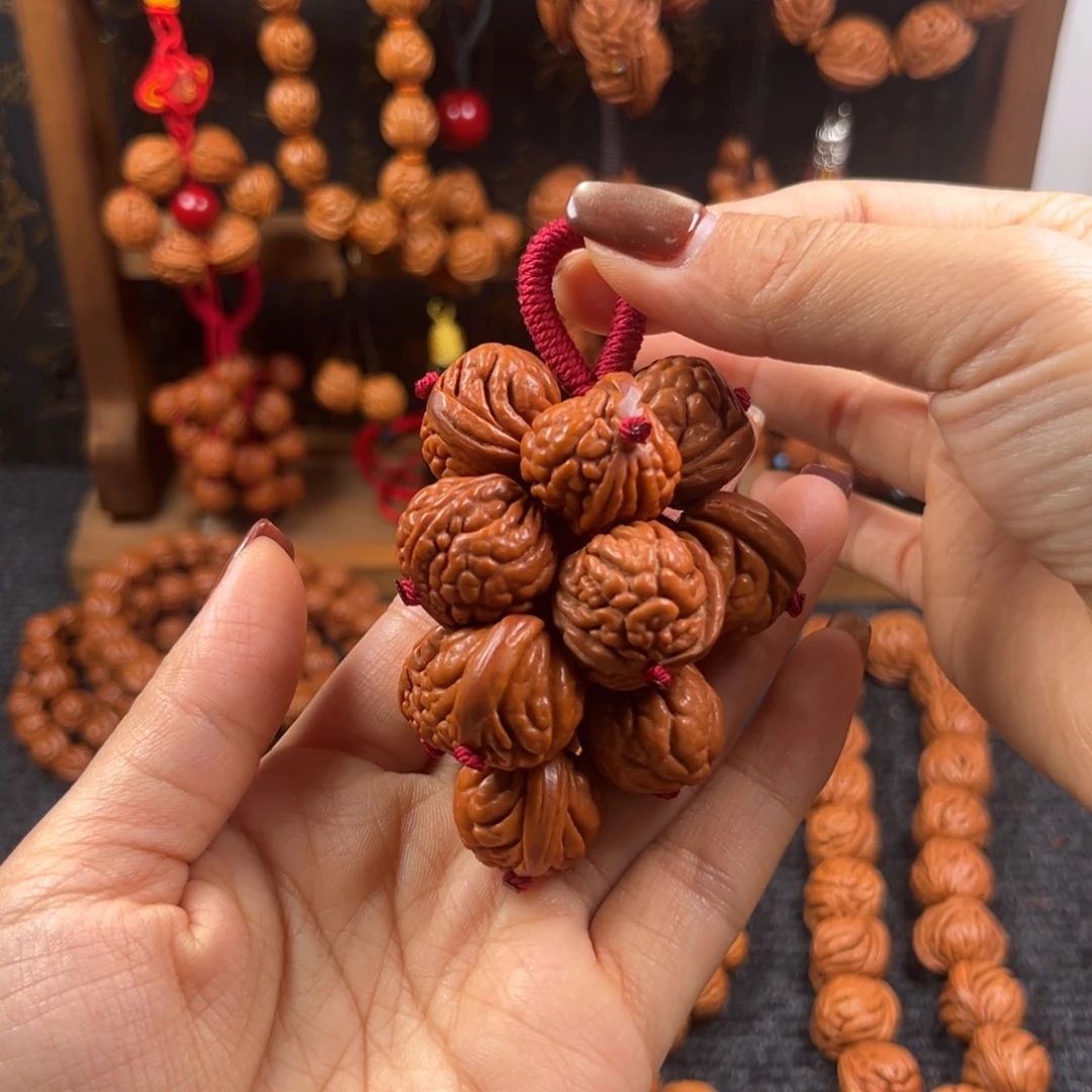 吊坠桃核桃枭挂件L12