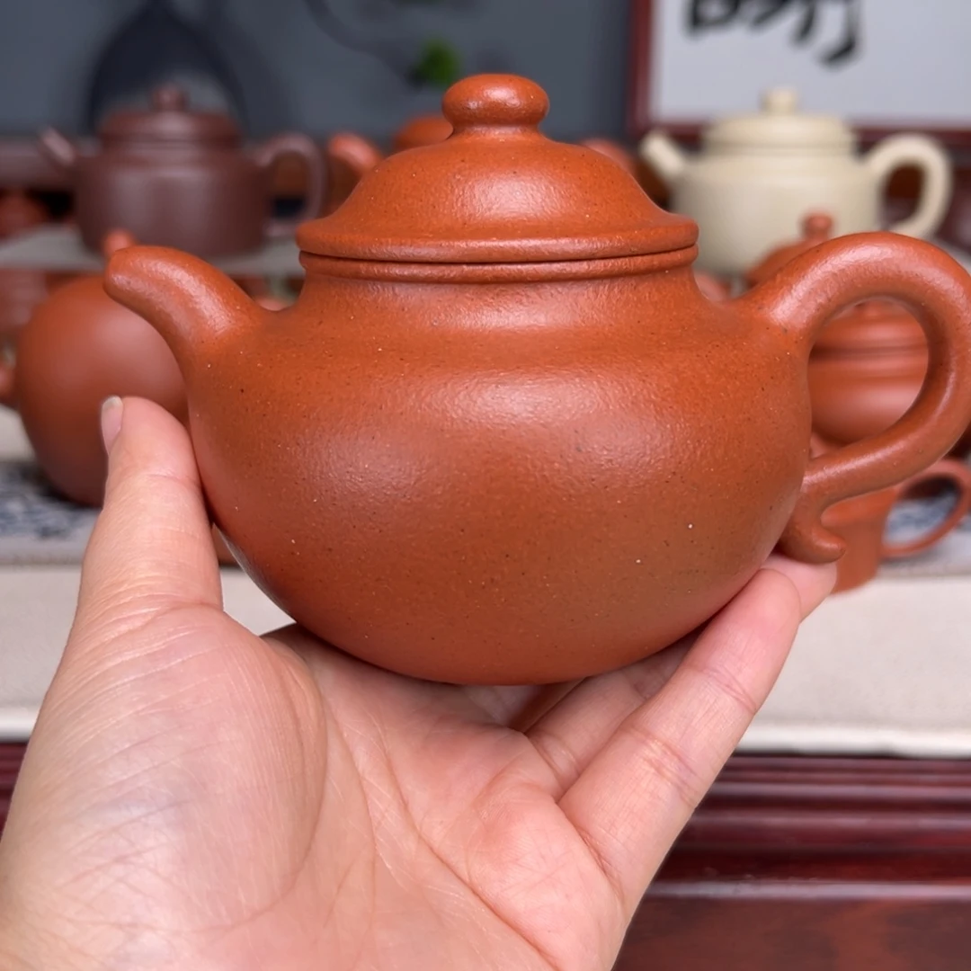 紫砂茶壶宝山红泥280