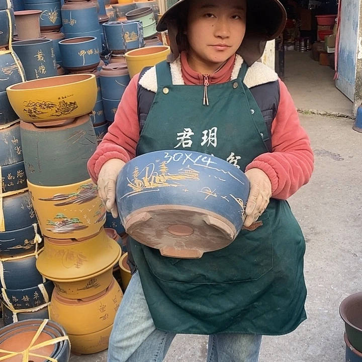 紫砂花盆紫砂花盆