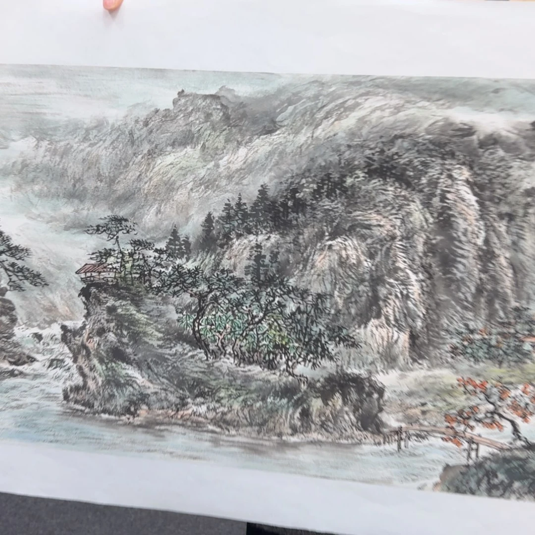 国画纯手绘山水花鸟作品