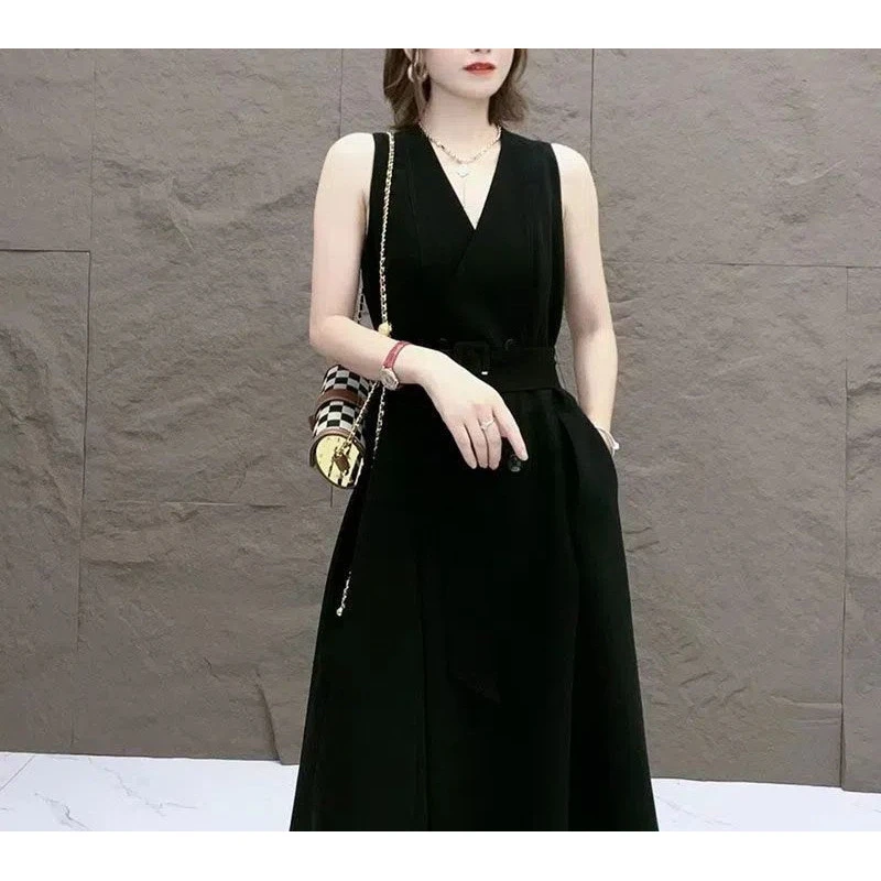 时尚休闲套装女2024春秋新款大码气质风衣外套背心连衣裙两件套潮