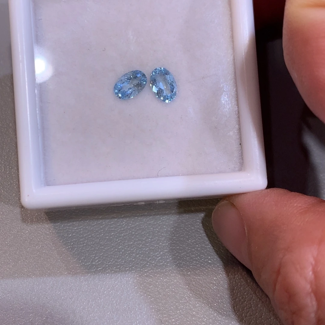 海蓝宝石裸石4×6椭圆