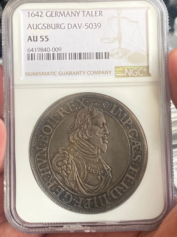 1642年五彩银币，手打币，精美银币，超低价按图发，