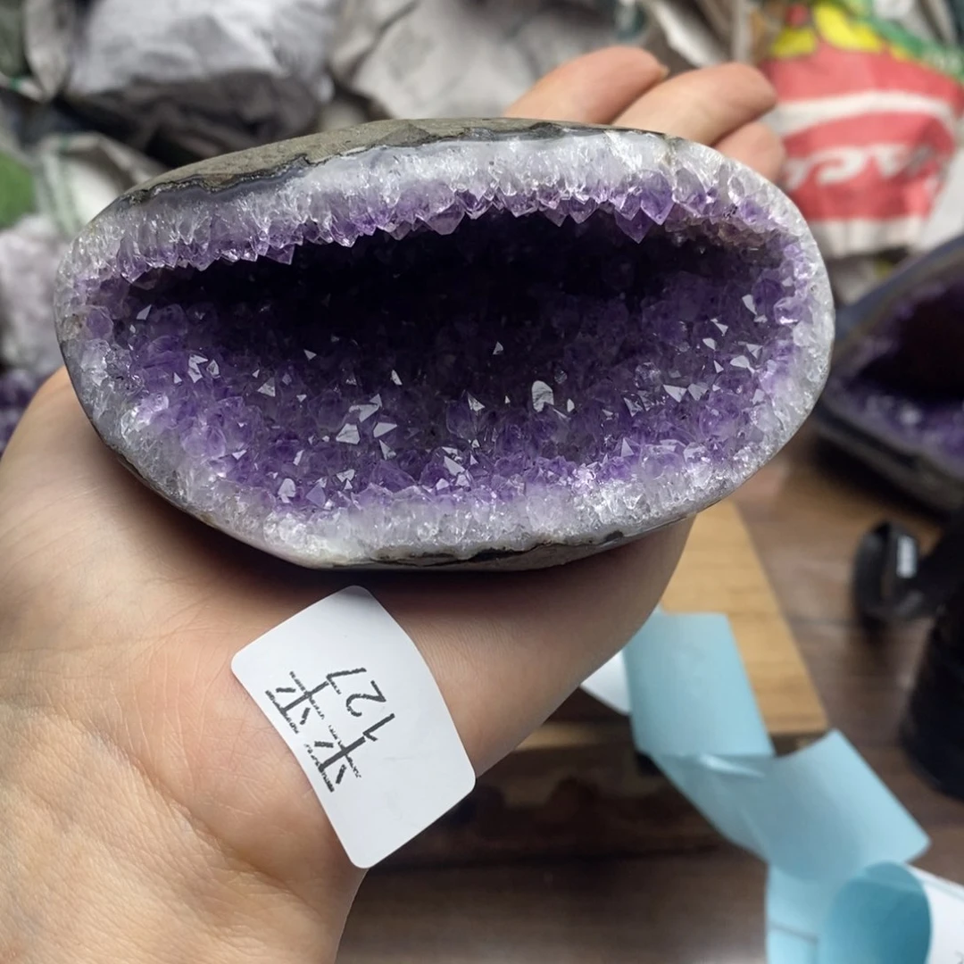 紫晶珠宝半成品未镶嵌