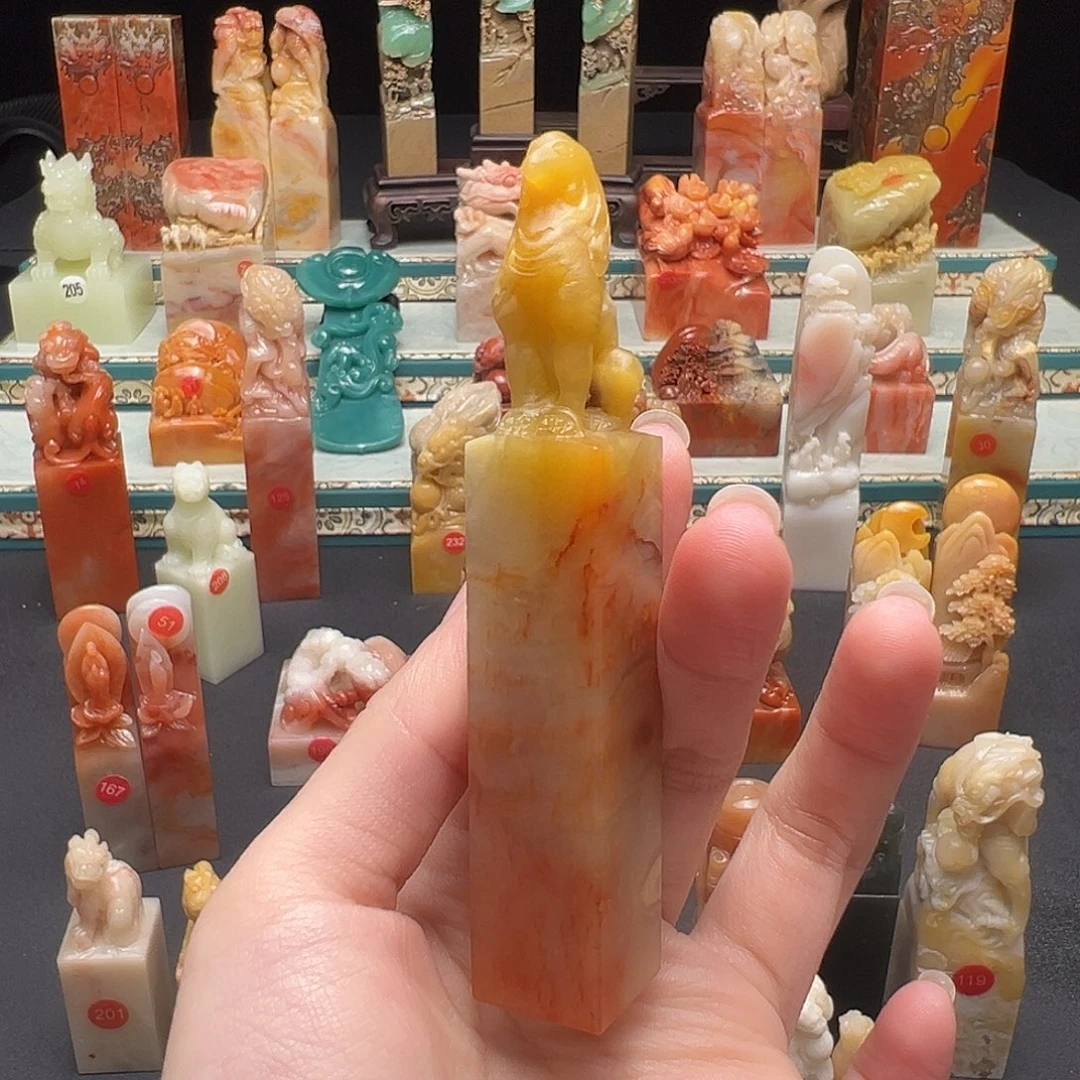 寿山石印石手工制作