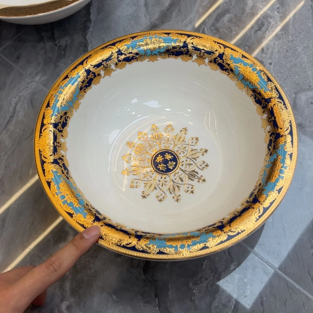 【闪购商品】瓷片10.25寸大汤碗一个一单微瑕