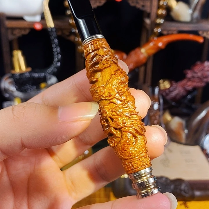 高端定制金丝楠烟嘴