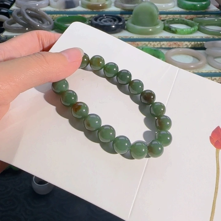 未镶嵌手串和田玉且末糖蓝