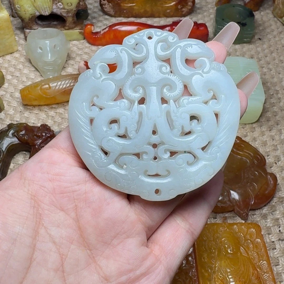 白玉菩提吊坠挂件