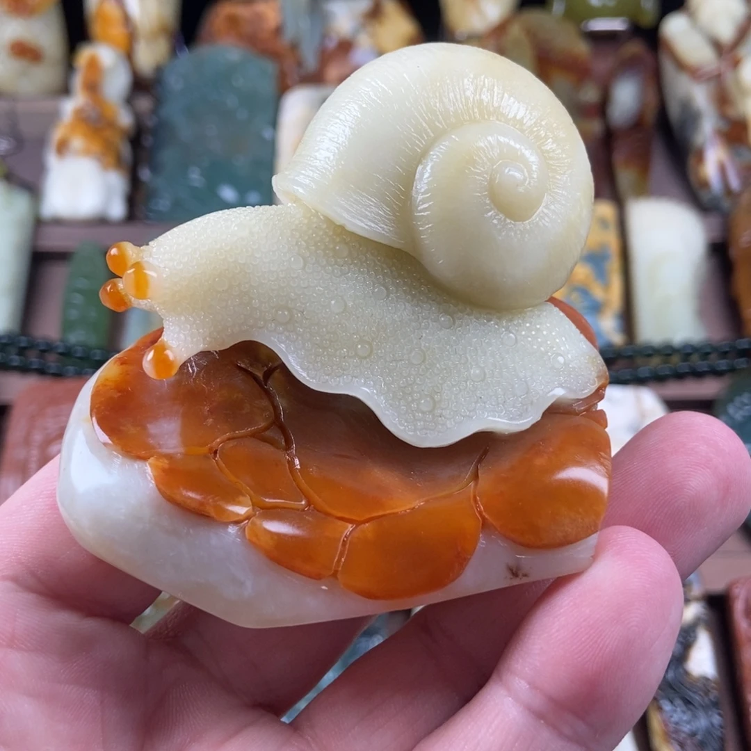 未镶嵌岫玉手把件