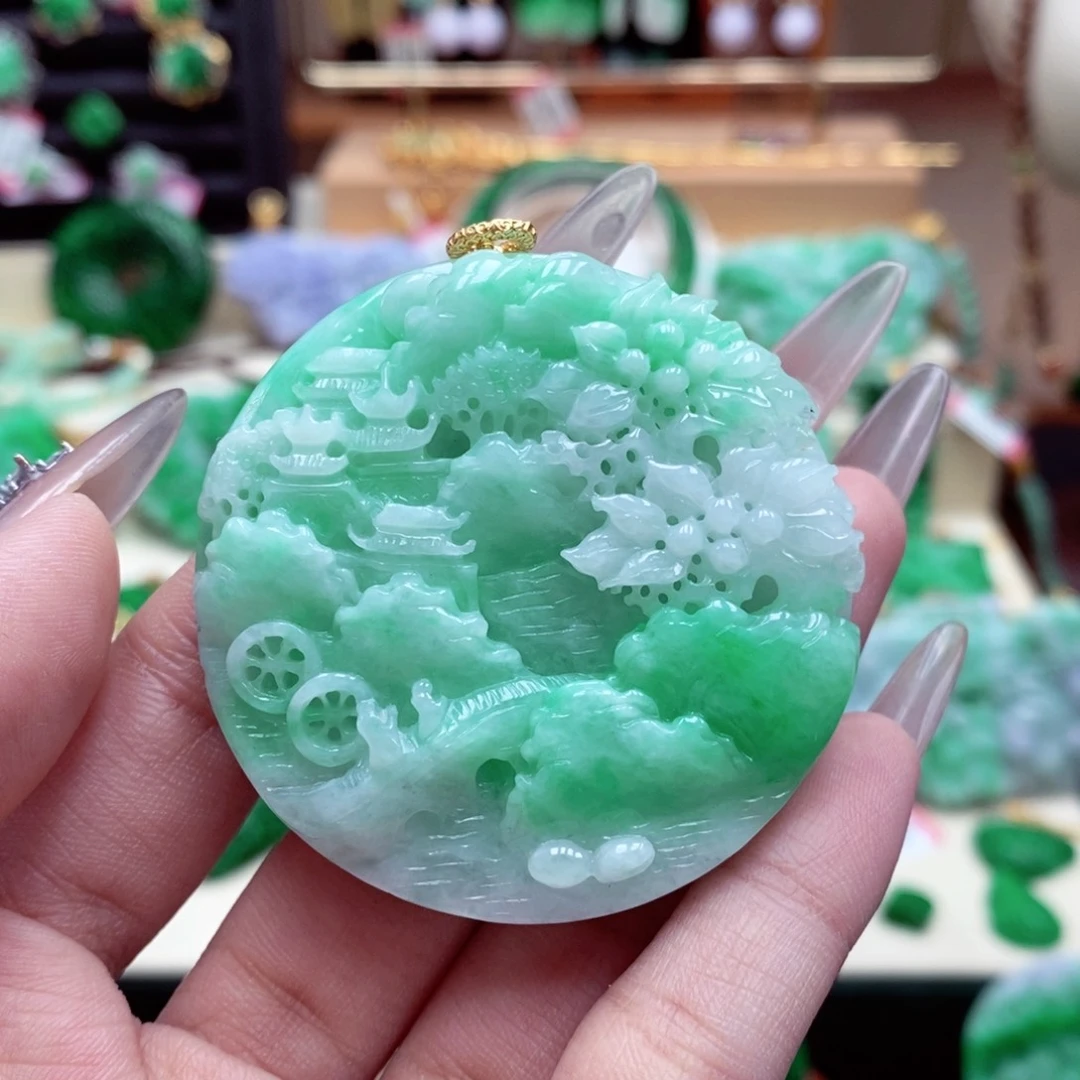 颈饰未镶嵌翡翠翡翠吊坠