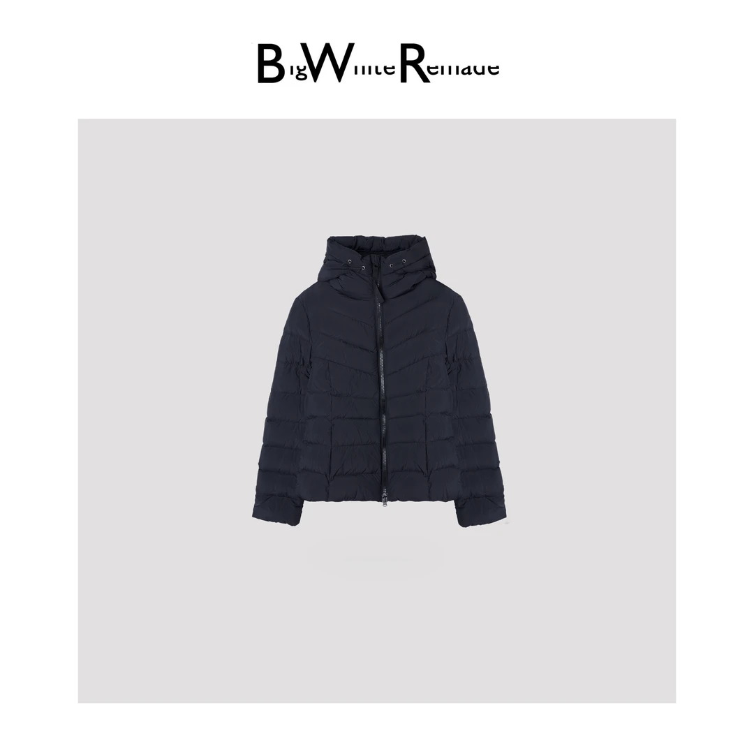 BIG WHITE REMADE“霞沐云光”90国标白鹅奢感时尚绒鹅绒服D5L1060