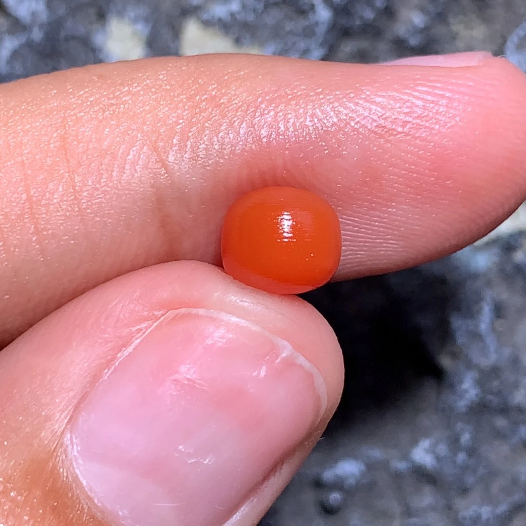 南红玛瑙未镶嵌满肉老型6.4×6.8