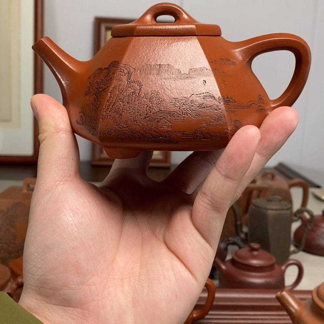 紫砂茶壶原矿泥料传统工艺制作