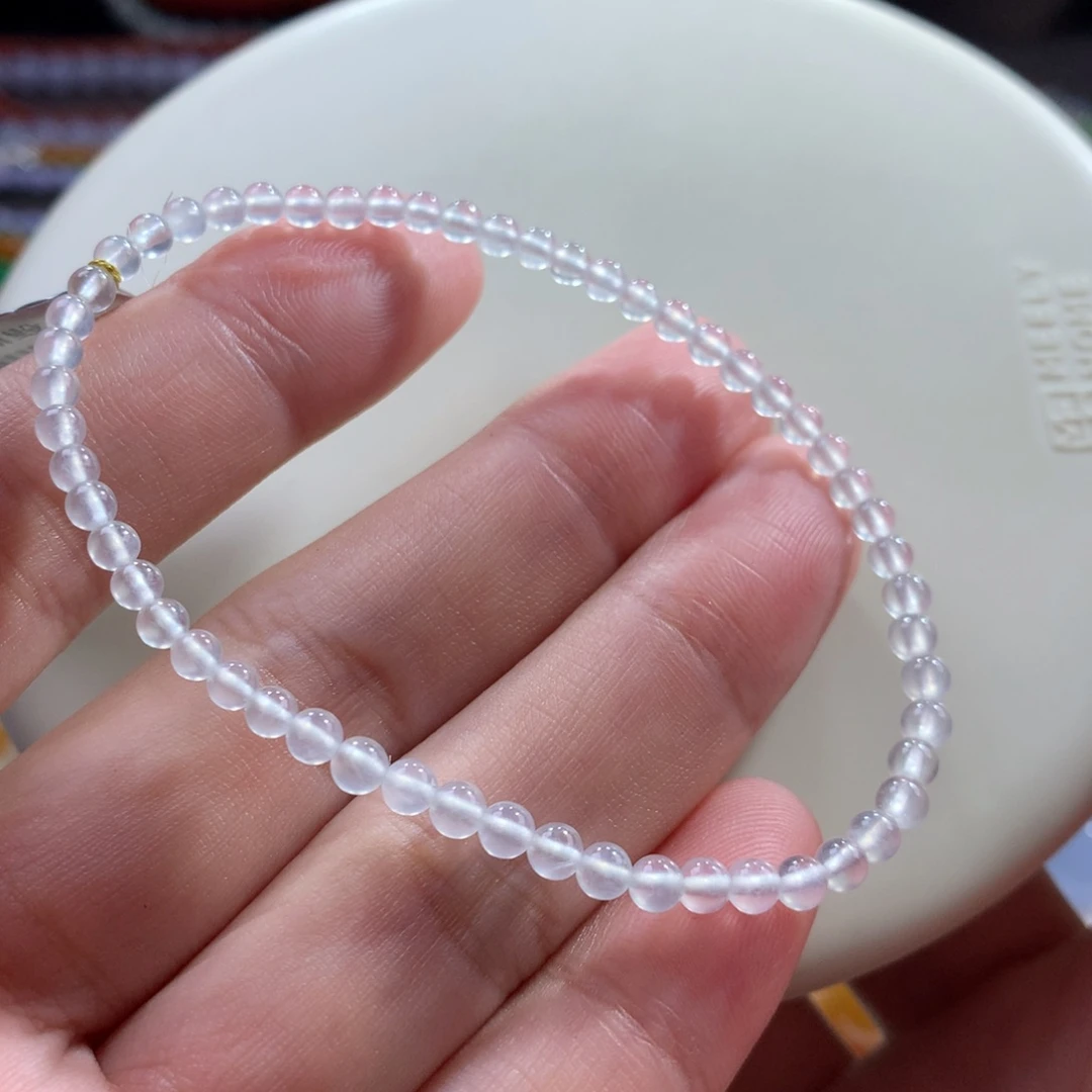 翡翠未镶嵌手链翡翠玻璃钢冰茅台白卡3.20～3.50+