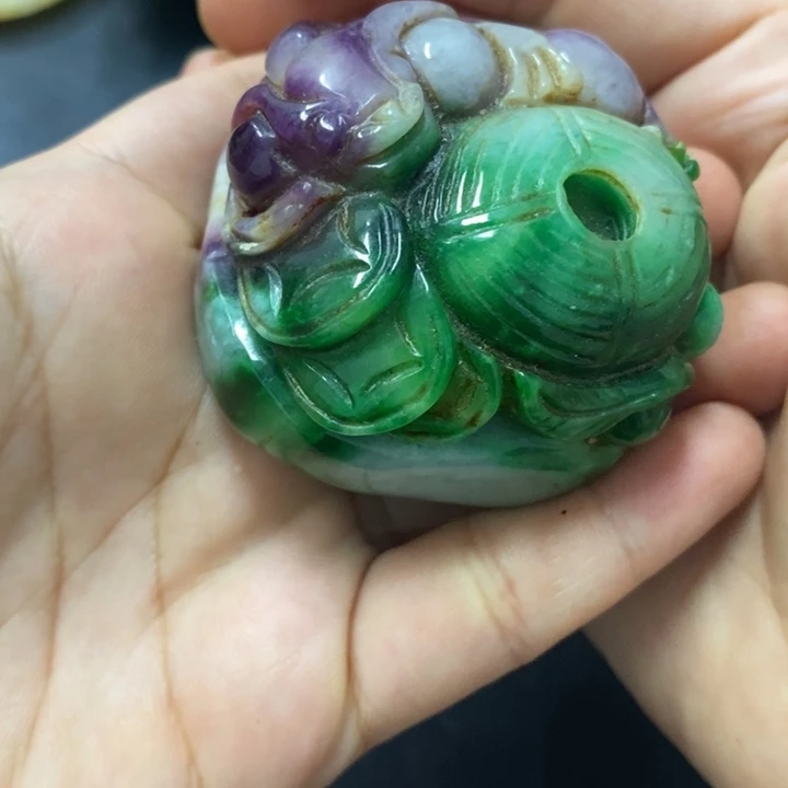 白玉菩提吊坠摆件