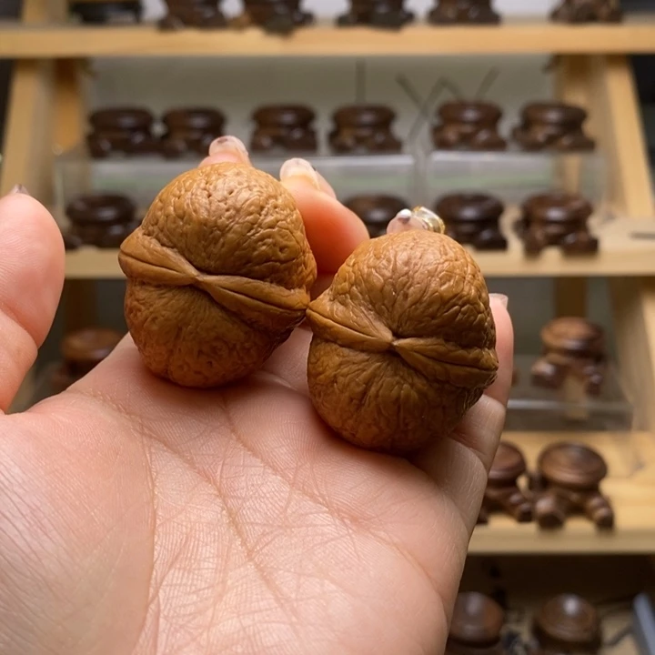 吊坠文玩核桃39老树雪域元宝Y02