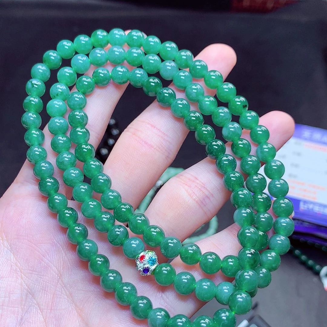 翡翠未镶嵌毛衣链