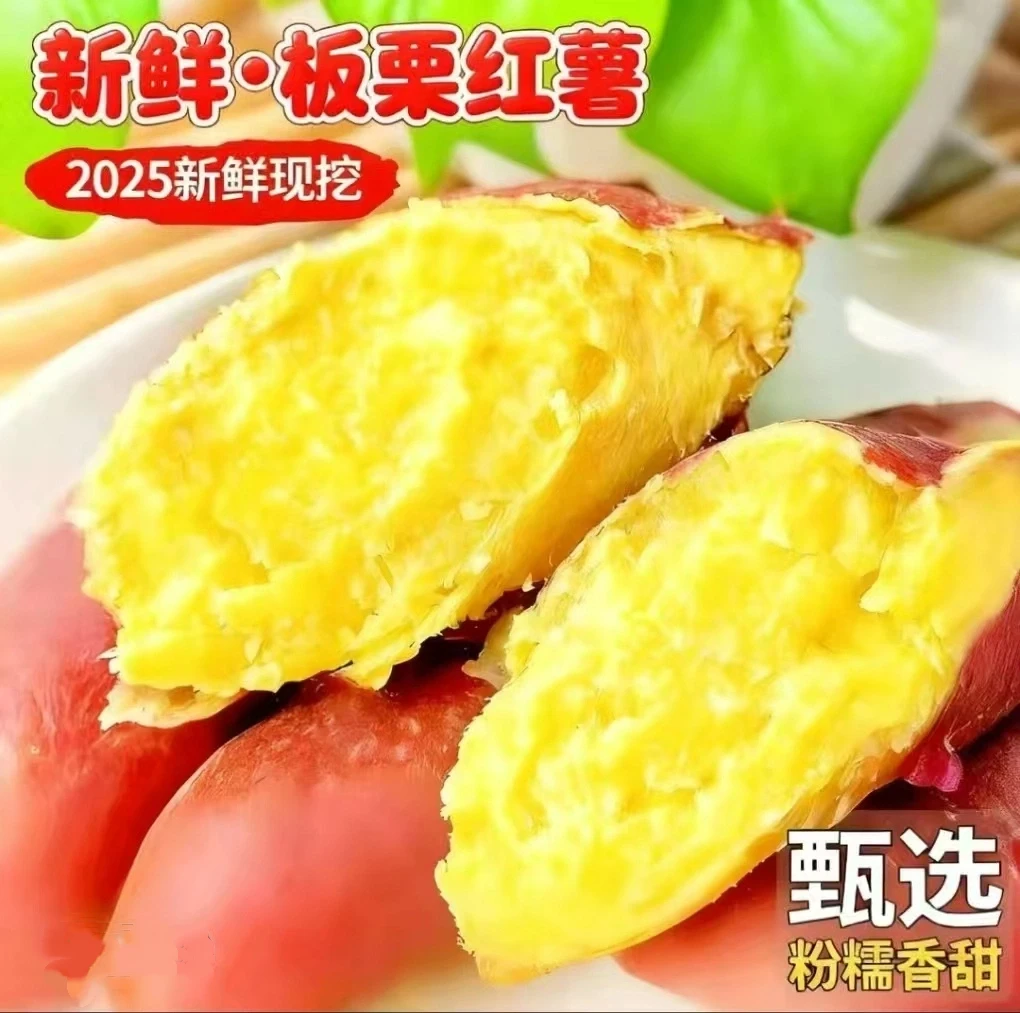 正宗新鲜甄选板栗红薯粉面番薯粗粮小香薯烤地瓜甜5-9斤板栗薯商品图