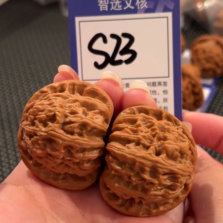 把件文玩核桃S23号白狮子43尺