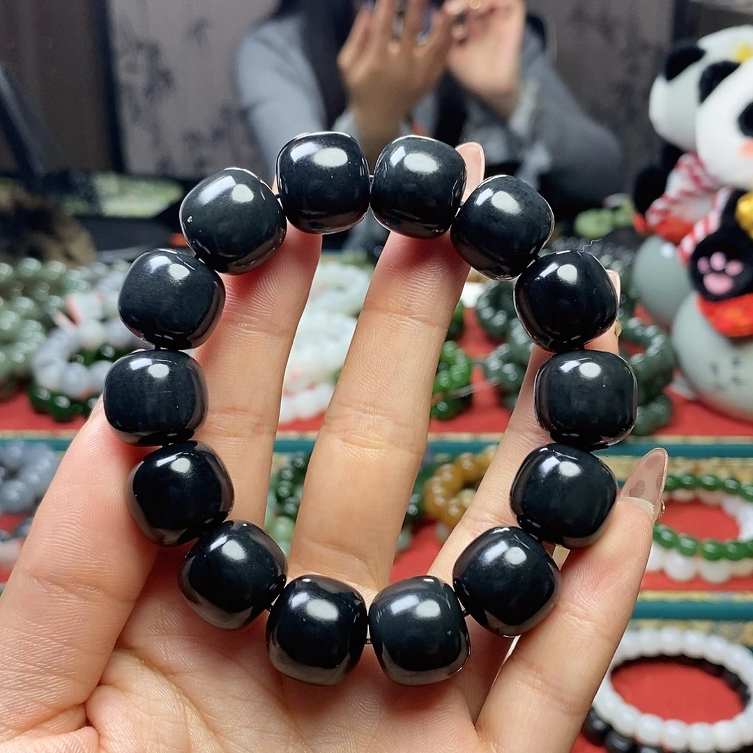 和田玉手串未镶嵌逗****1