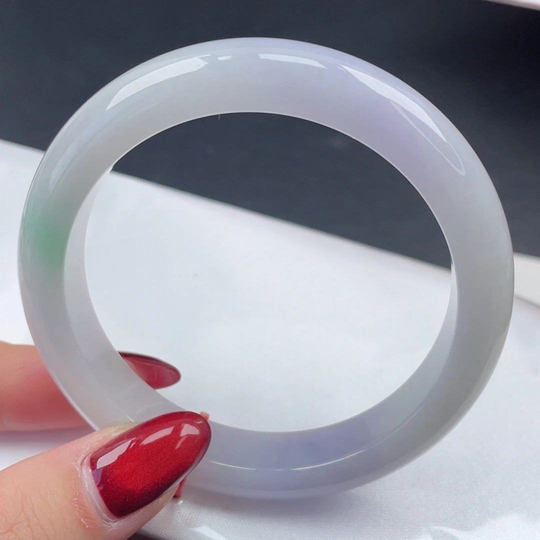 翡翠未镶嵌手镯58圈口