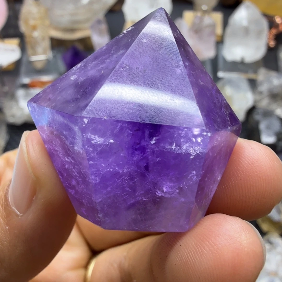 石材紫水晶原石福利