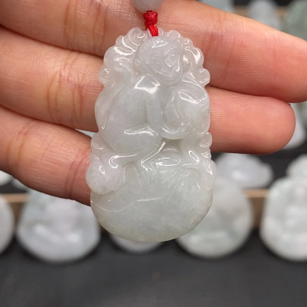 颈饰未镶嵌翡翠生肖猴
