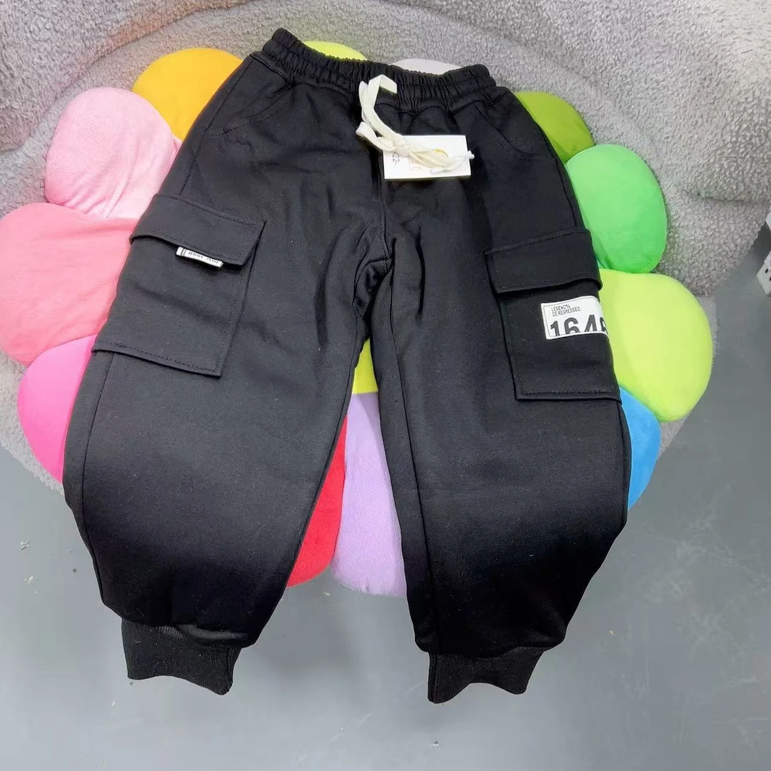 CM309 儿童秋冬厚绒 加绒休闲卫裤 裤子