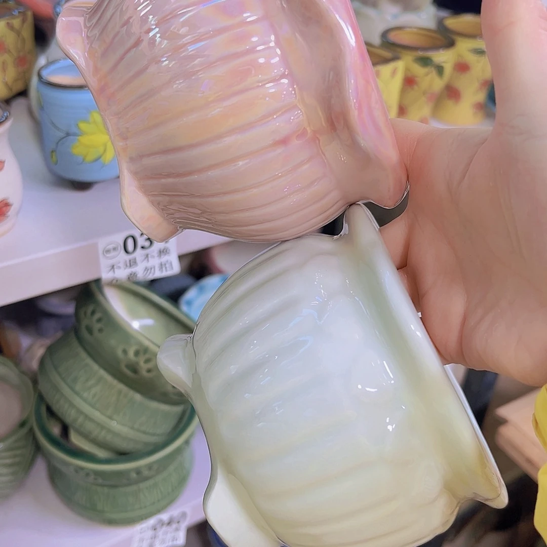 红陶 陶瓷花盆当场满12包邮