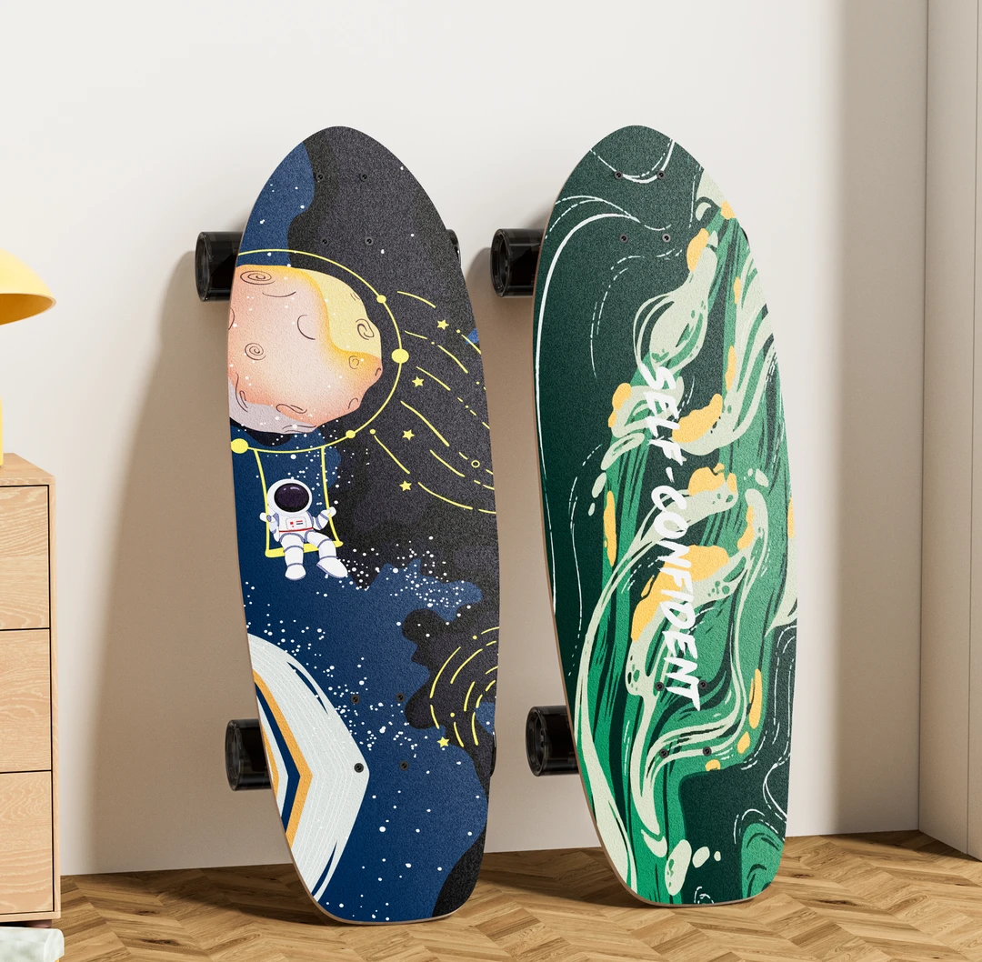 麦图熊陆地冲浪板弹簧桥专业免蹬地滑板初学者刷街儿童成人