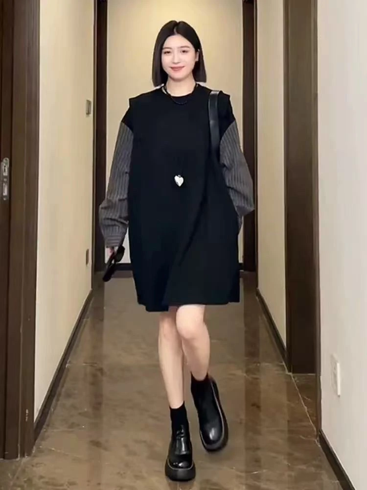 【xmv】小众设计师羊腿袖卫衣裙