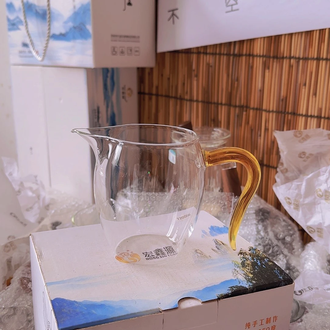 高硼硅玻璃茶水分离款瑕疵玲珑黄6.6