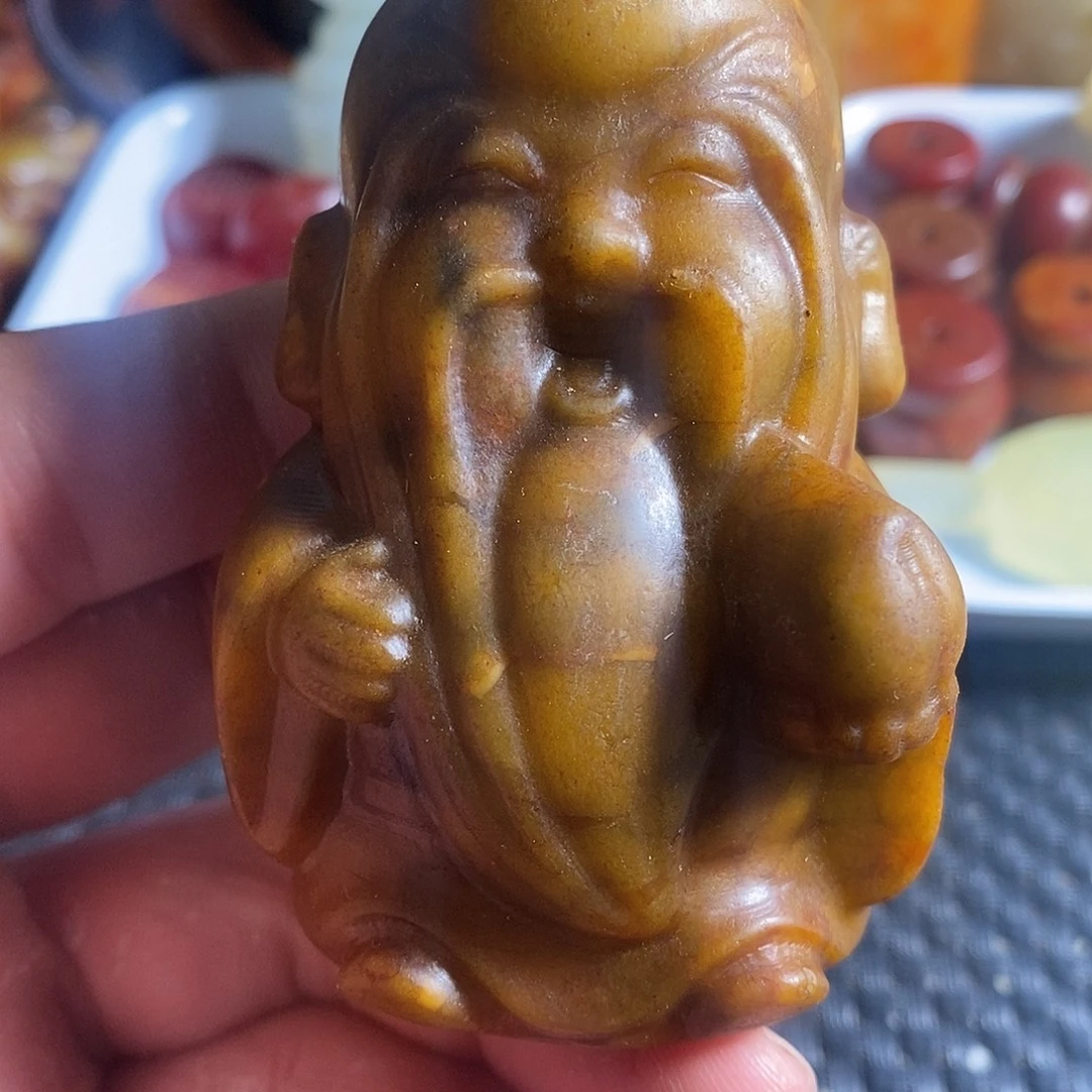 蛇纹石玉合金颈饰