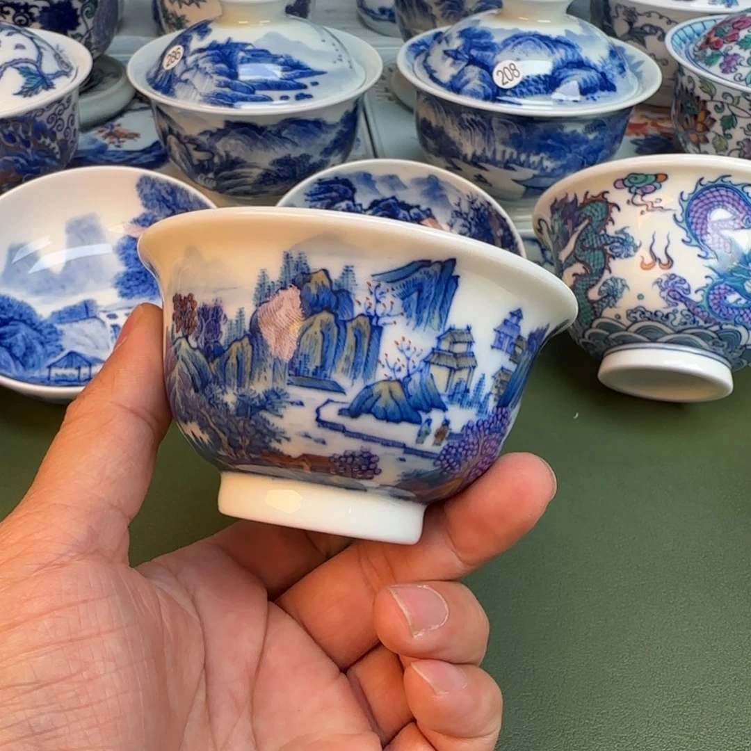 纯手工纯手绘茶具石头237