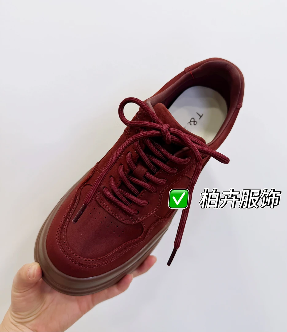 【柏卉服饰】红色厚底鞋