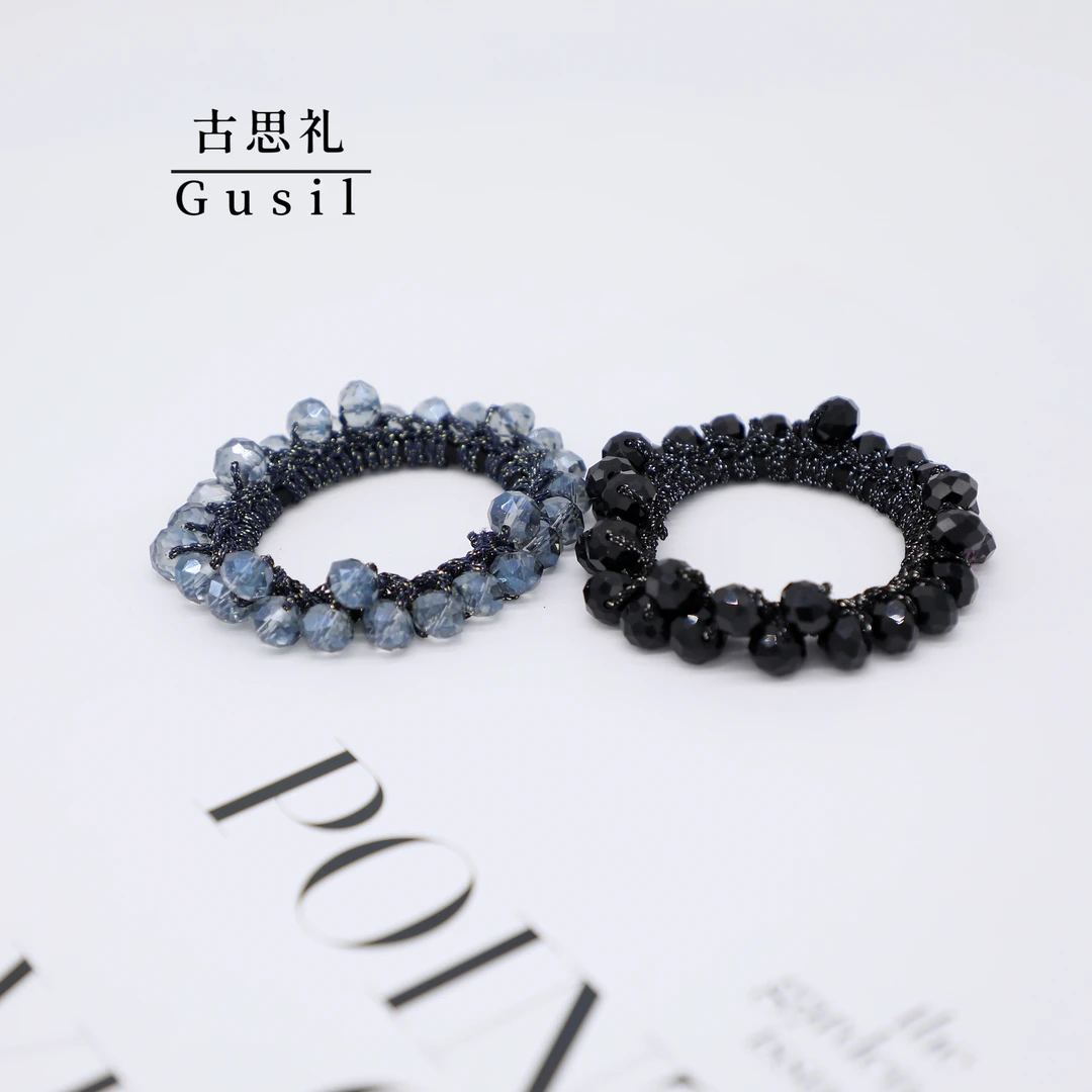 古思礼巴黎王妃 珠缘春夏新款清新感发圈 红人上新