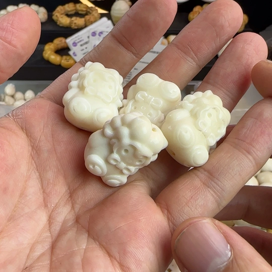 只***爱菩提根/象牙果手串微瑕疵布偶羊4颗
