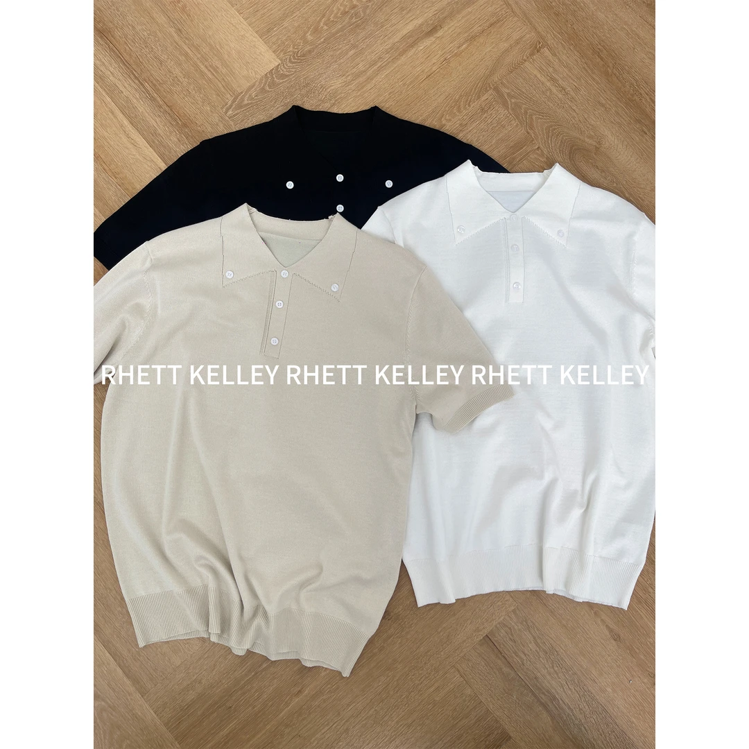 『星轨垂襻 视觉隐奢』老钱风隐式假POLO领松弛透气薄款休闲针织