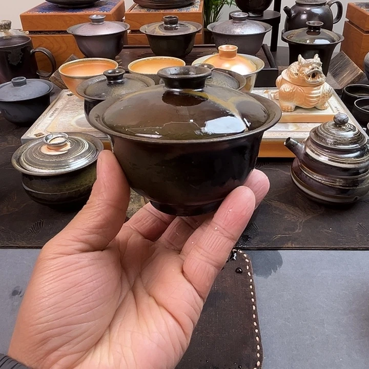 戏***梦茶盏宝哥柴窑•窑宝放漏