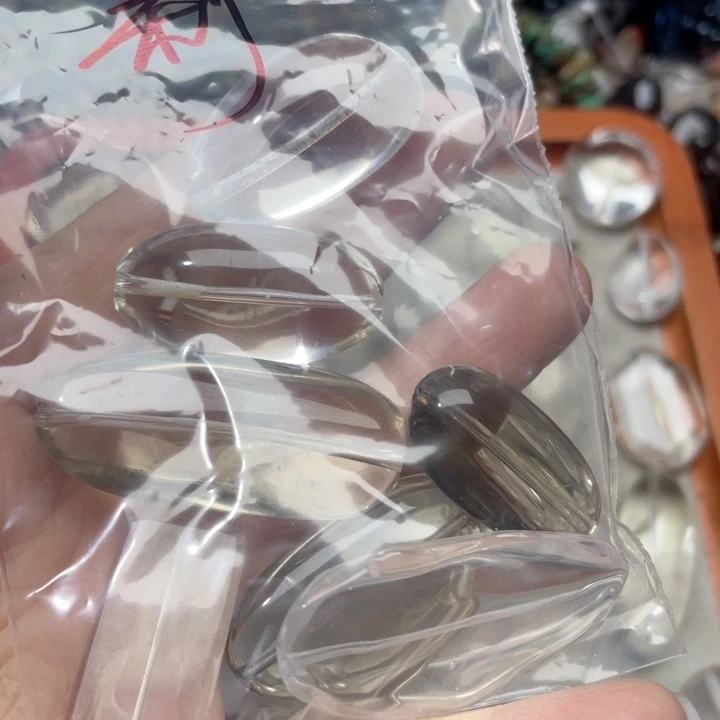 玛瑙/玉髓合金珠宝半成品莉打包7颗茶晶80拍2份