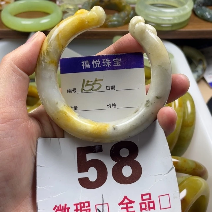 未镶嵌蛇纹石玉手镯