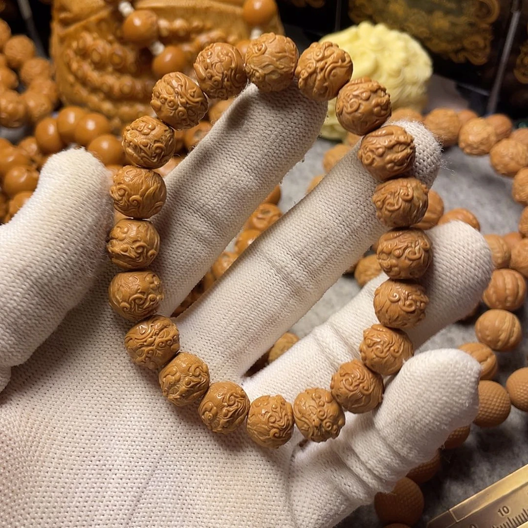 枯*®云蝉猴头，麒麟手串