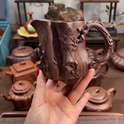 紫泥茶壶无*原矿紫泥2 60毫升