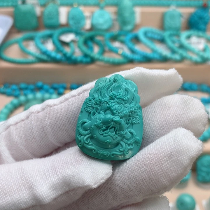 绿松石未镶嵌珠宝奇石23mm